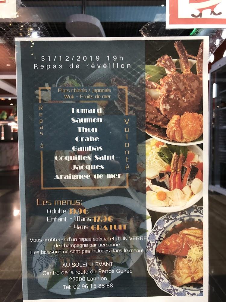 AU SOLEIL LEVANT - Menu Image 2